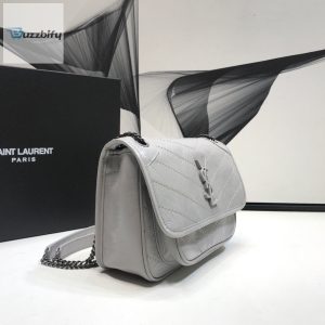 Saint Laurent Niki Baby Chain Bag Vintage Grey For Women 8.2In21cm Ysl