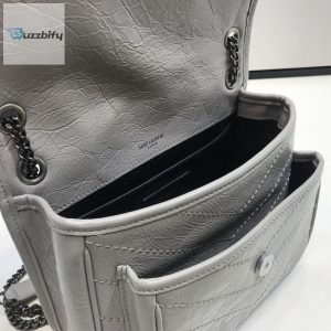 Saint Laurent Niki Baby Chain Bag Vintage Grey For Women 8.2In21cm Ysl
