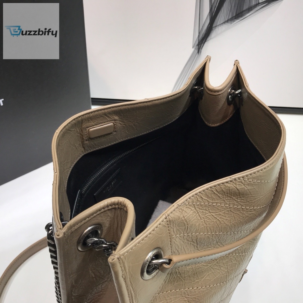 Saint Laurent Niki Medium Shopping Bag Beige For Women 12.6in/32cm YSL 