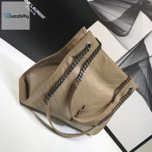 saint laurent niki medium shopping bag beige for women 12 4