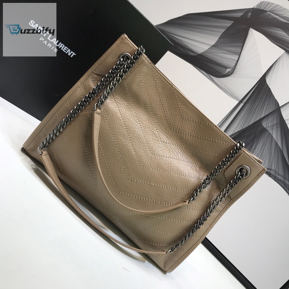 Saint Laurent Niki Medium Shopping Bag Beige For Women 12.6in/32cm YSL 
