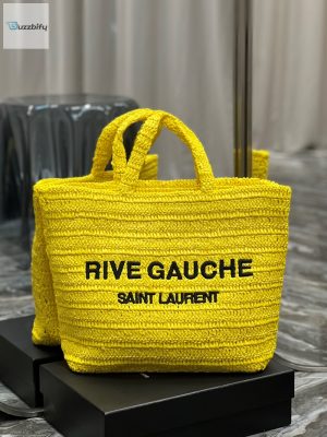 saint laurent rive gauche supple tote bag yellow for women womens bags 15in38cm ysl buzzbify 1