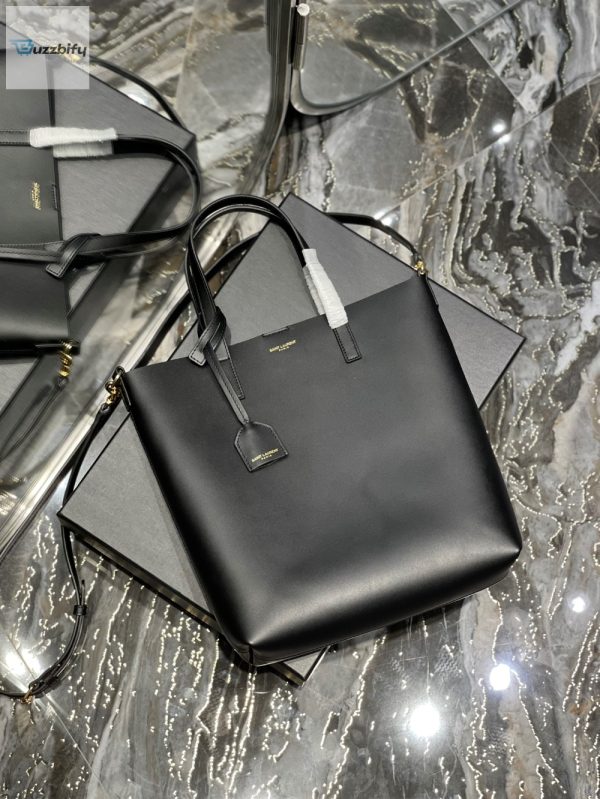 saint laurent shopping bag black toy in supple for women 4 4in 48cm ysl 600 407csv0j 4000 buzzbify 4 4