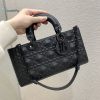 christian dior lady djoy bag black cannage with beaded motif for women womens handbags 26cm cd m0540snea m900 buzzbify 1