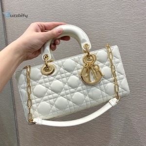 christian dior lady djoy bag white for women womens handbags 26cm cd buzzbify 1