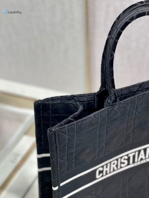 christian dior large dior book Puffer tote black for women womens handbags 16 17