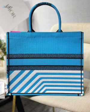 christian dior large dior book tote blue and pink for women womens handbags 16 1