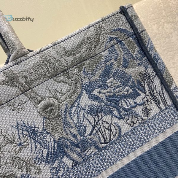 christian dior large dior book tote blue and white cornely embroidery blue for women womens handbags shoulder BG-311-WDTH-NA bags 42cm cd m1286zrgo m928 buzzbify 1 1