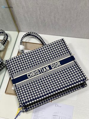 christian dior large dior book Vintage tote blue and white for women womens handbags 16 1