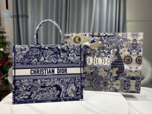 christian dior large dior book tote blue multicolor for women womens handbags 16 1