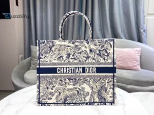 christian dior large dior book tote blue multicolor for women womens handbags 16 17