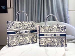christian dior large dior book tote blue multicolor for women womens handbags 16 7