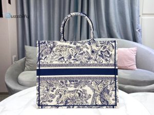 christian dior large dior book tote blue multicolor for women womens handbags 16 8