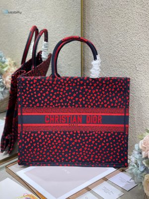 christian dior large dior book tote crimson multicolor for women womens handbags 16