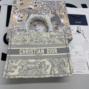 christian dior large dior book tote gray multicolor for women womens handbags 16 1
