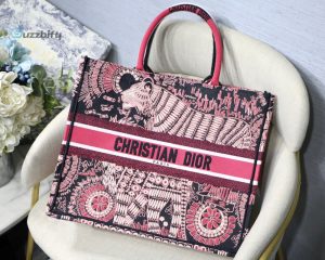 christian dior large dior book tote pink multicolor for women womens handbags 16