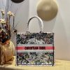 christian dior large dior book tote red multicolor for women womens handbags 16