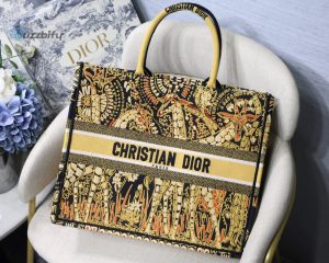christian dior large dior book tote yellow multicolor for women womens handbags 16