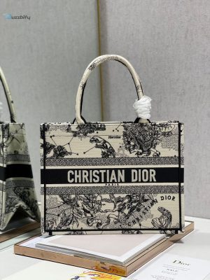 christian dior medium dior book tote bag blackwhite for women womens handbags shoulder bags 36cm cd m1296zrhz m941 buzzbify 1