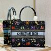 christian dior medium dior book brown tote black multicolor for women womens handbags 14in36cm cd m1296zrty m911 name embroidery upon request buzzbify 1