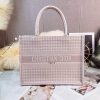 christian dior medium dior book tote pink for women womens handbags 14in36cm cd name embroidery upon request buzzbify 1