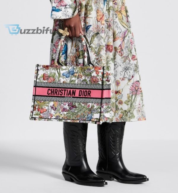 christian dior medium dior book tote white multicolor bag for women m 4 496zebj m 40e 44 inches 46 cm buzzbify 4 4