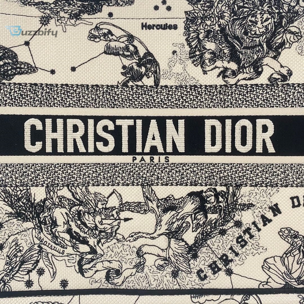 Christian Dior Medium Dior Book Tote White Multicolor  For Women Womens Handbags 14In36cm Cd M1296zrhz_M941