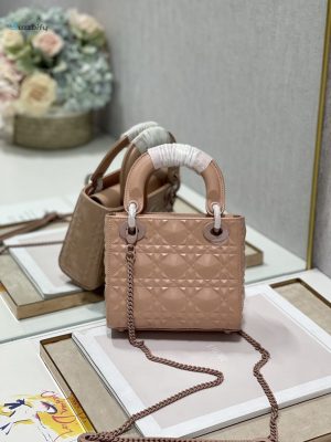 christian dior mini lady dior bag cannage with beaded motif brown for women womens handbags crossbody bags 18cm cd buzzbify 1 1