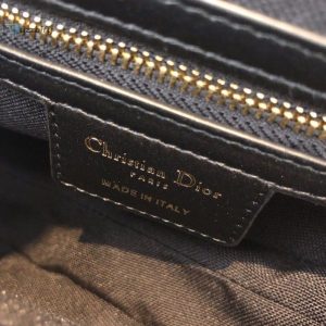 christian dior saddle bag black oblique embroidered canvas gold toned hardware for women 35cm 30in cd buzzbify 3 3