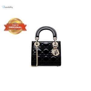 truetooriginal christian dior mini lady dior bag black for women 17cm buzzbify 1