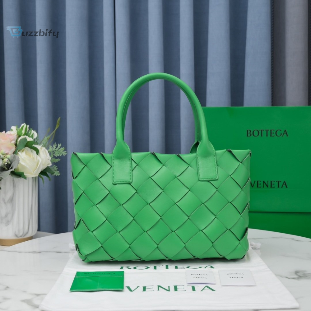 Bottega Veneta Braided Maxi Cava Tote Bag Green, For Women, Women’s Bags 13.8in/35cm 