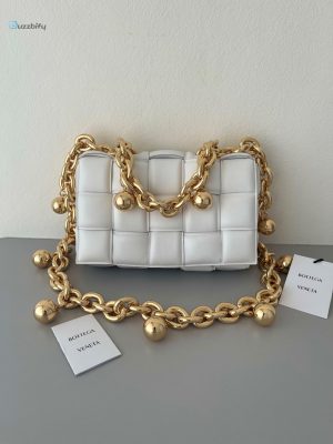 bottega veneta chain cassette white for women womens bags 10