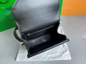 bottega veneta clip bag black for women womens bags 9in23cm buzzbify 1 1