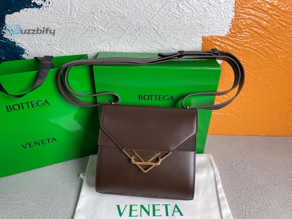 Bottega Vendre Veneta Clip Bag Brown, For Women, Women�s Bags 9in/23cm 