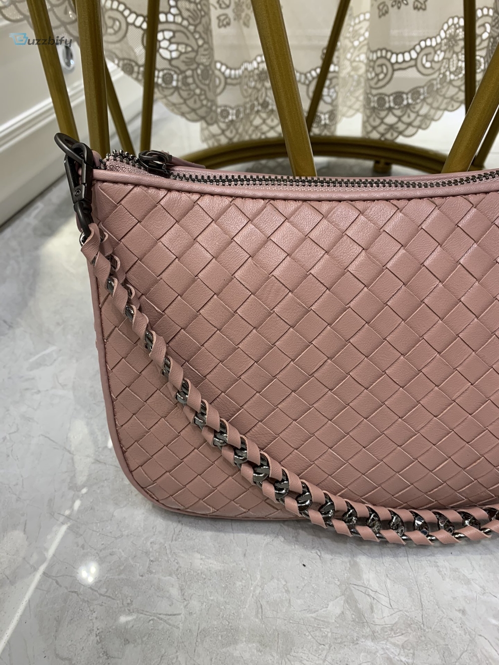 Bottega Veneta Crossbody Bag Pink For Women Womens Bags 9.4In24cm