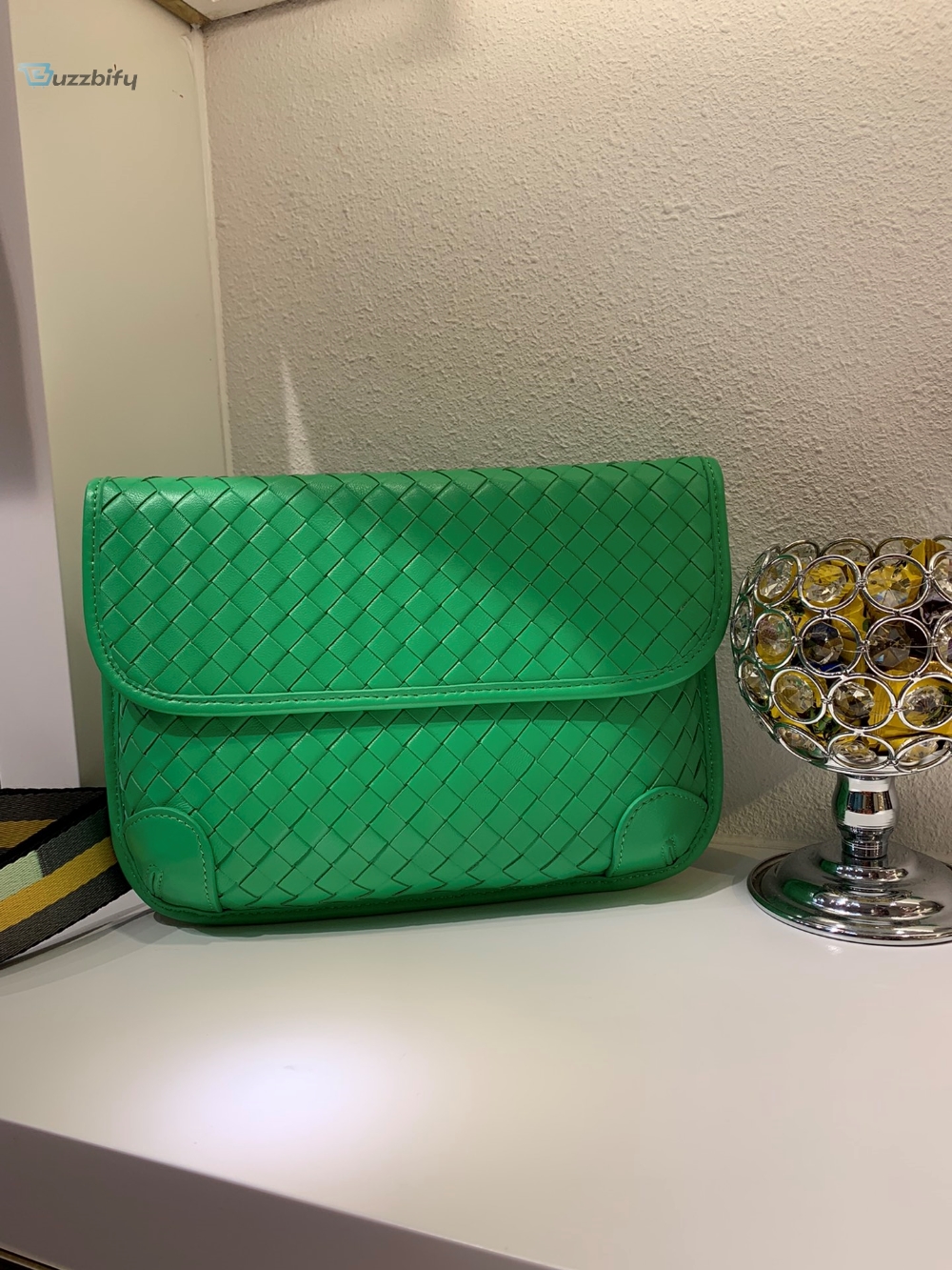 Bottega Veneta Functional Chest Bag Green For Women Womens Bags 10.2In26cm