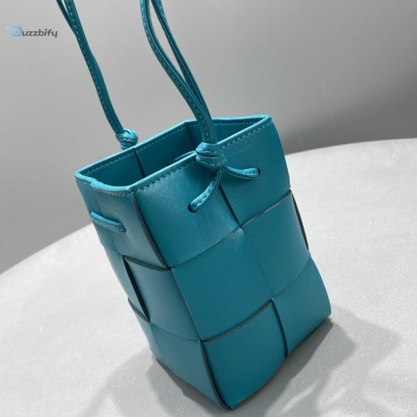 bottega veneta mini cassette bucket bag blue for women womens bags 5 11