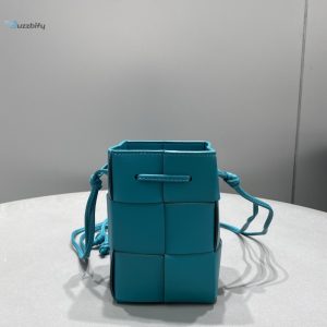 bottega veneta mini cassette bucket bag blue for women womens bags 5 7