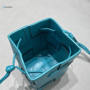 bottega veneta mini cassette bucket bag blue for women womens bags 5 8