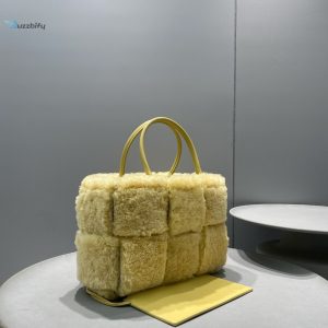 bottega patch-detail veneta small arco tote bag yellow for women womens bags 11 2