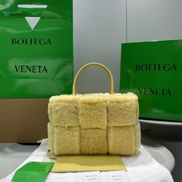 bottega patch-detail veneta small arco tote bag yellow for women womens bags 11