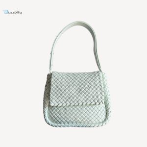 bottega veneta small cobble shoulder bag white for women 26cm 12in 755109v3a513902 buzzbify 1