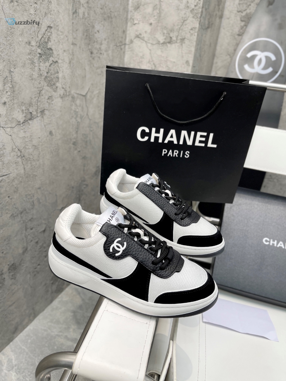 Chanel Sneakers Whiteblack For Women Womens Shoes