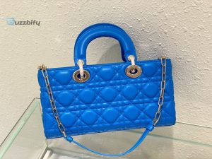 christian dior lady djoy bag blue for women womens handbags 26cm10in cd buzzbify 1 1