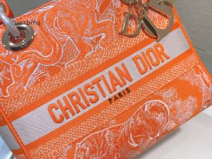 christian dior medium lady dlite bag orange for women womens handbags 24cm9 1