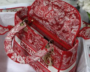 christian dior medium lady dlite bag red for women womens handbags 24cm9 1