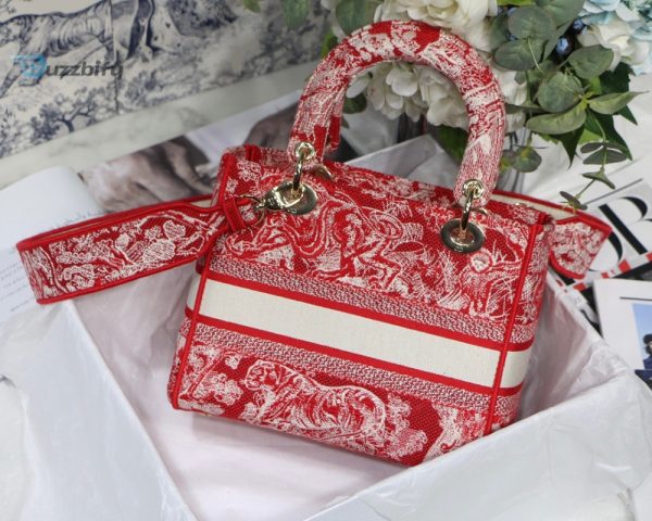 christian dior medium lady dlite bag red for women womens handbags 24cm9 12