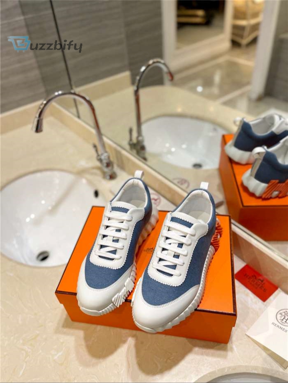 Hermes Bouncing Sneaker Blue For Women