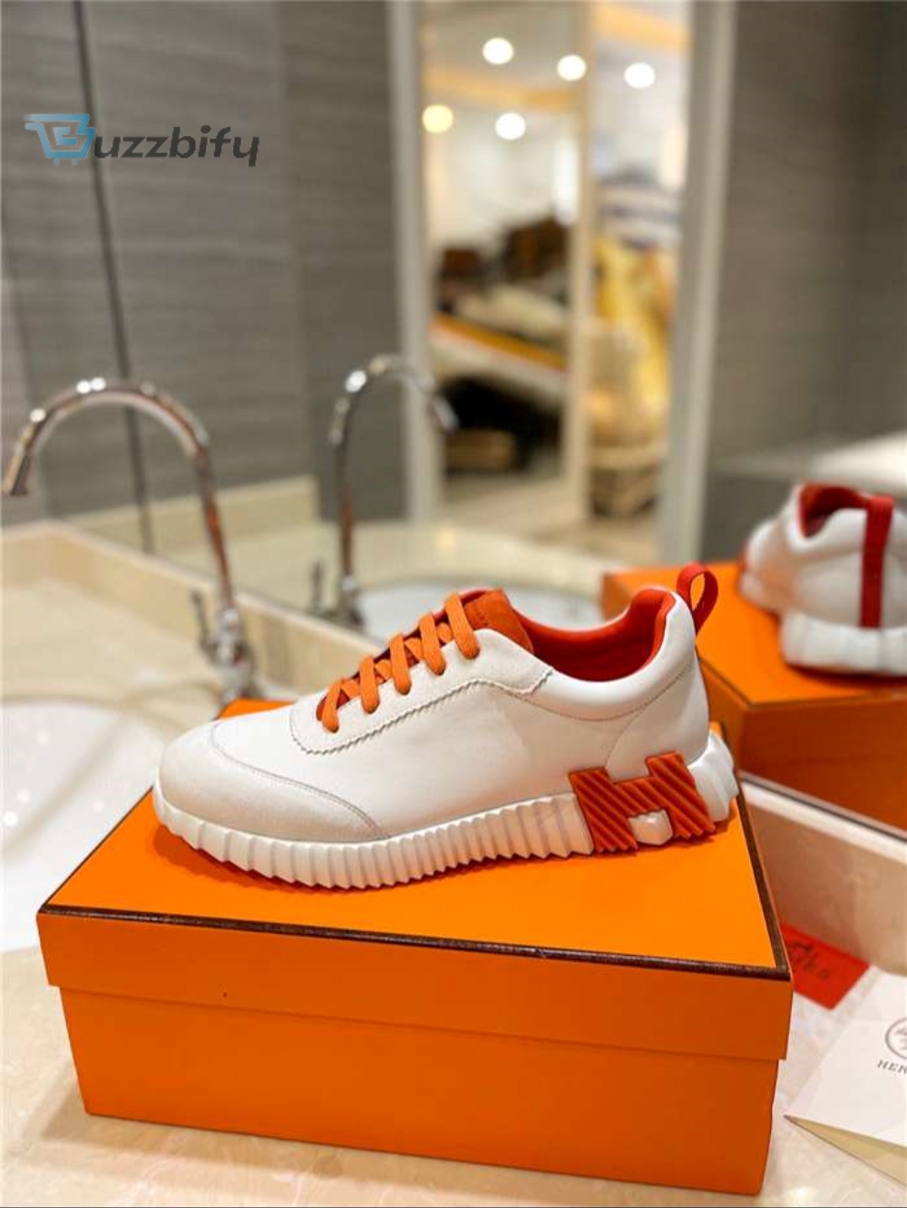 Hermes Bouncing Sneaker Orange For Women