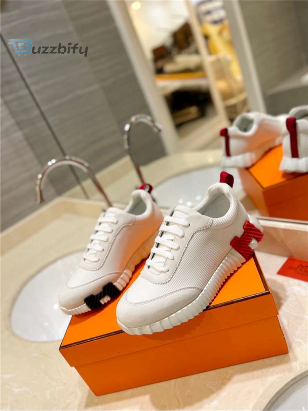 Hermes Bouncing Sneaker White For Women